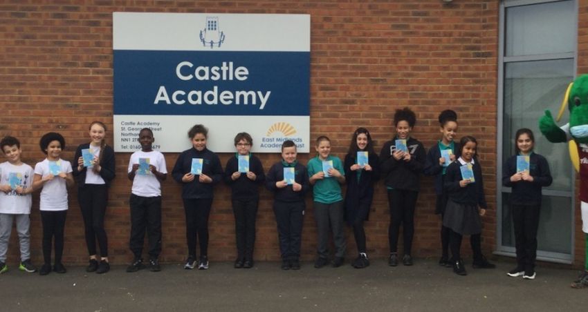 Clarence the Dragon visits Castle to inspire reading
