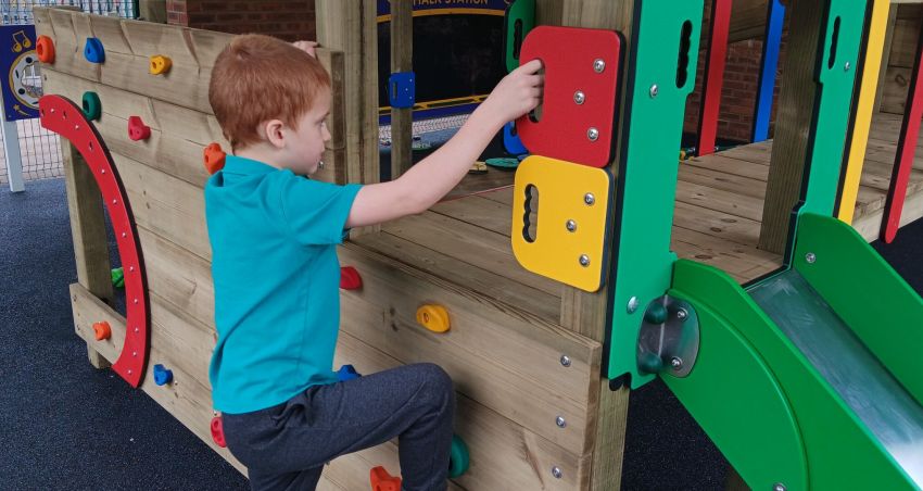 Exciting New Play Area Now Open for Caterpillar Pod Pupils